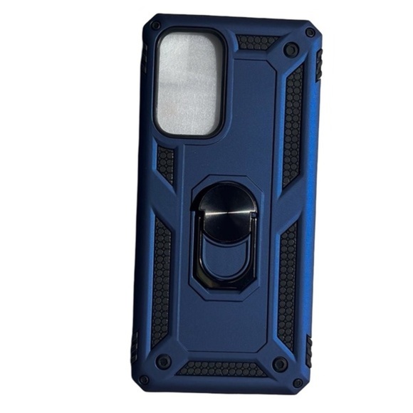 Samsung A33 5G Case Defends the Galaxy with HD Screen Protector‎ & Ring Blue - Picture 3 of 11